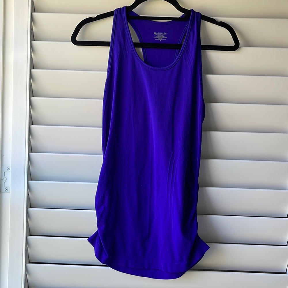 Athleta Momentum Racerback Tank Purple Small